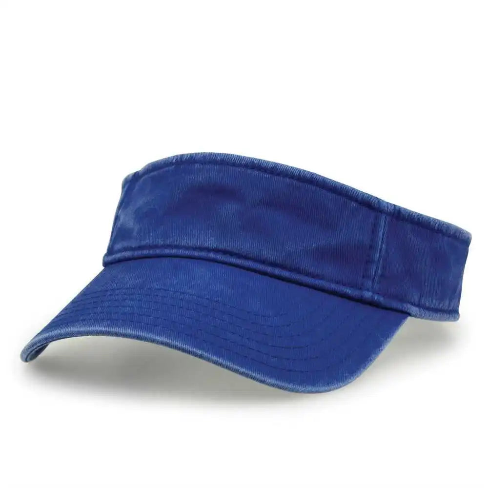 The Game Gb466 Pigment Dyed Twill Visor Royal / one Size Fits Most