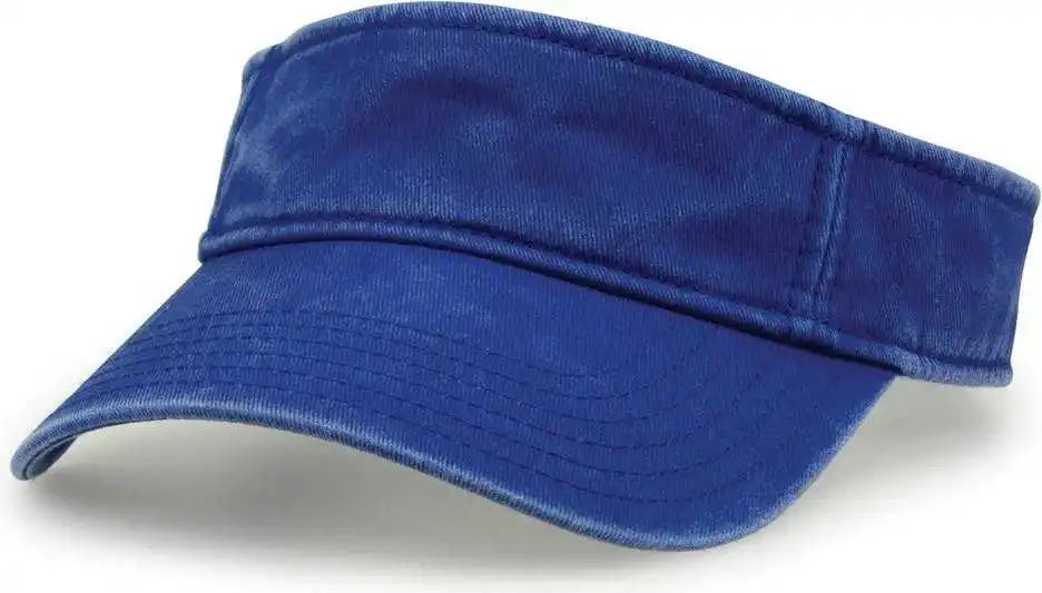 The Game Gb466 Pigment Dyed Twill Visor Royal / one Size Fits Most