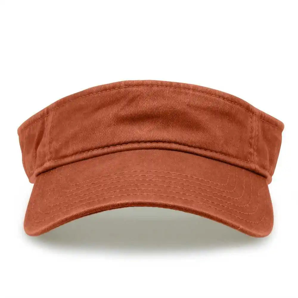 The Game Gb466 Pigment Dyed Twill Visor - Texas Orange - one Size Fits Most