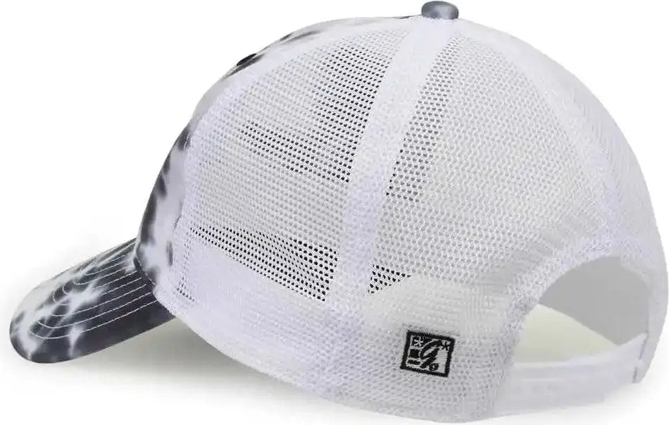 The Game Gb470 Lido Tie-dyed Trucker Cap - Grayscale