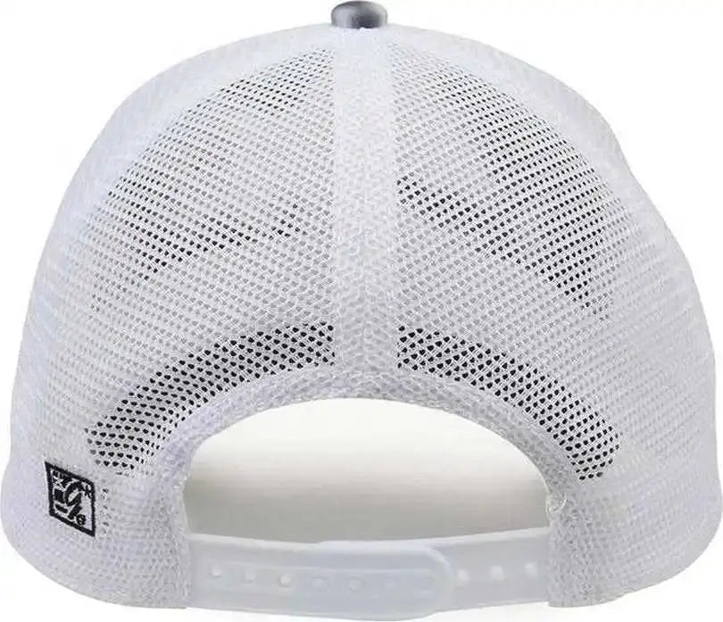 The Game Gb470 Lido Tie-dyed Trucker Cap - Grayscale