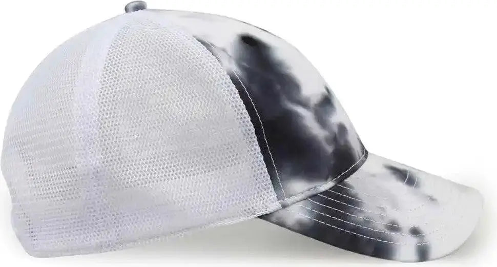 The Game Gb470 Lido Tie-dyed Trucker Cap - Grayscale