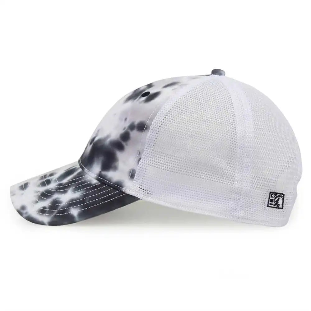 The Game Gb470 Lido Tie Dyed Trucker Cap Greyscale Multi Colored / 6 5/8’’ 7