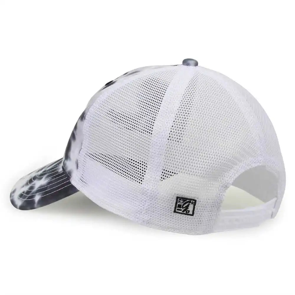 The Game Gb470 Lido Tie Dyed Trucker Cap Greyscale Multi Colored / 6 5/8’’ 7