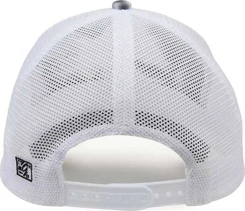 The Game Gb470 Lido Tie Dyed Trucker Cap Greyscale Multi Colored / 6 5/8’’ 7