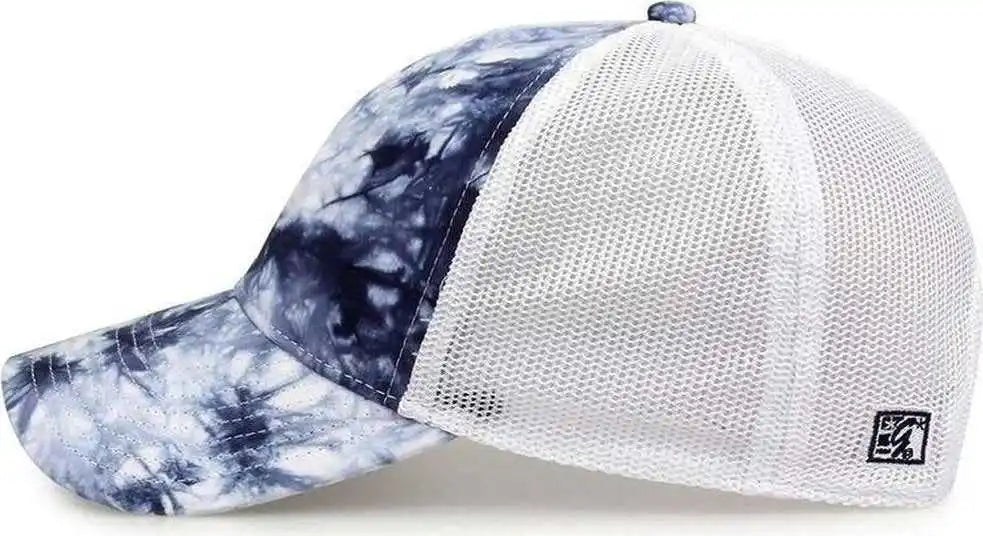 The Game Gb470 Lido Tie Dyed Trucker Cap Navy Tonal Multi Colored / 6 5/8’’ 7