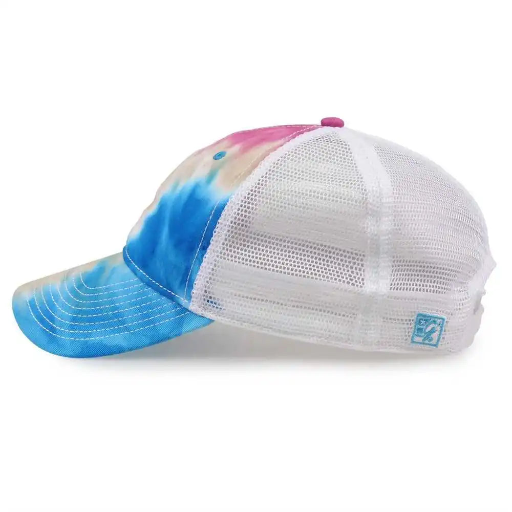 The Game Gb470 Lido Tie Dyed Trucker Cap Pastel Multi Colored / 6 5/8’’ 7
