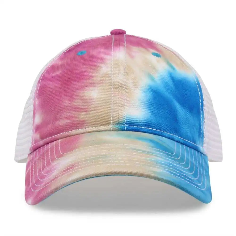 The Game Gb470 Lido Tie Dyed Trucker Cap Pastel Multi Colored / 6 5/8’’ 7