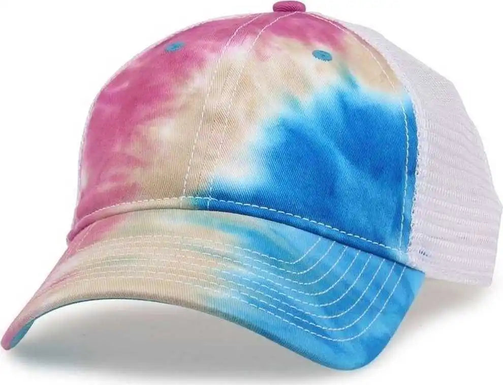The Game Gb470 Lido Tie Dyed Trucker Cap Pastel Multi Colored / 6 5/8’’ 7