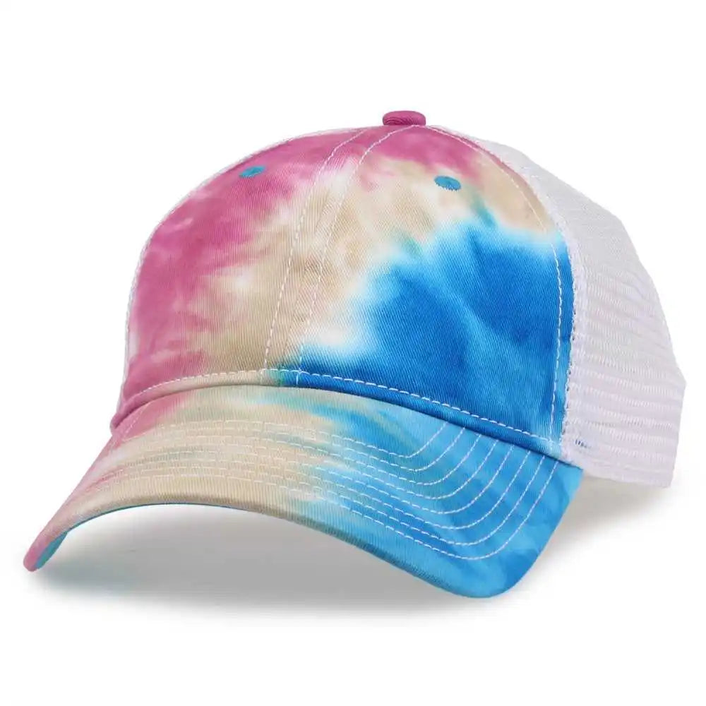 The Game Gb470 Lido Tie Dyed Trucker Cap Pastel Multi Colored / 6 5/8’’ 7