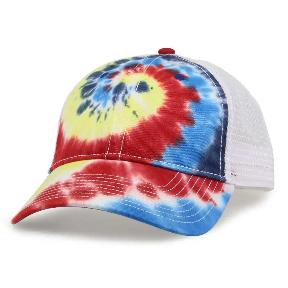 The Game Gb470 Lido Tie Dyed Trucker Cap Rainbow Multi Colored / 6 5/8’’ 7