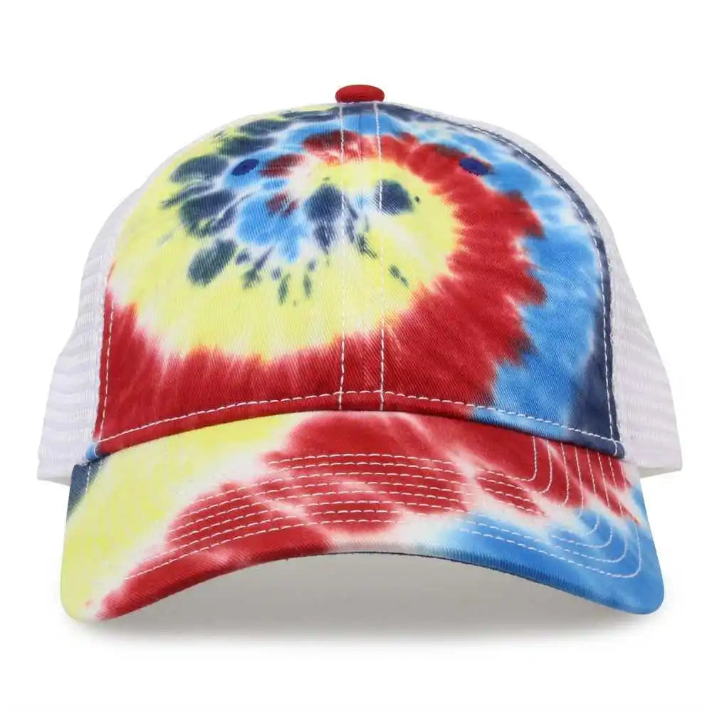 The Game Gb470 Lido Tie Dyed Trucker Cap Rainbow Multi Colored / 6 5/8’’ 7