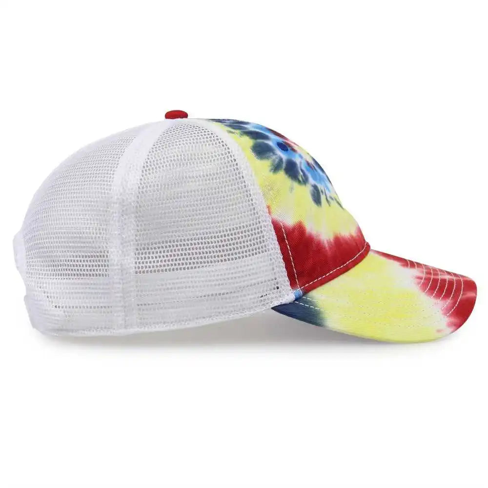 The Game Gb470 Lido Tie Dyed Trucker Cap Rainbow Multi Colored / 6 5/8’’ 7