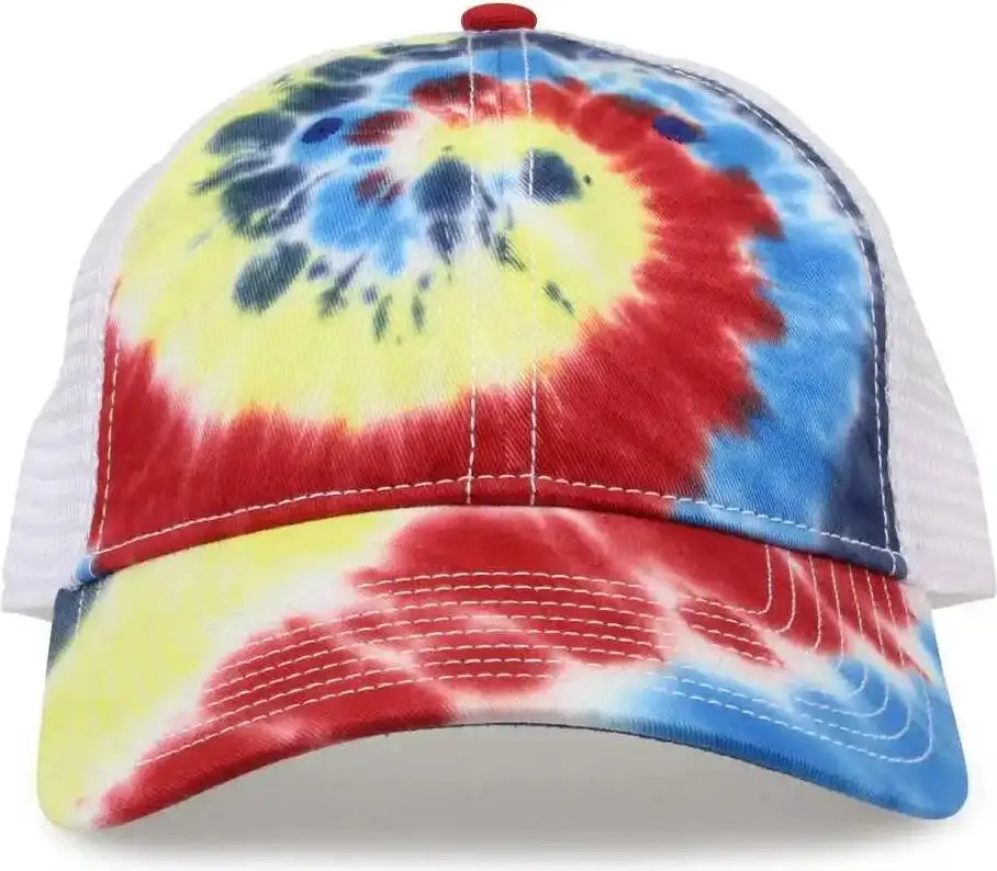 The Game Gb470 Lido Tie-dyed Trucker Cap - Rainbow