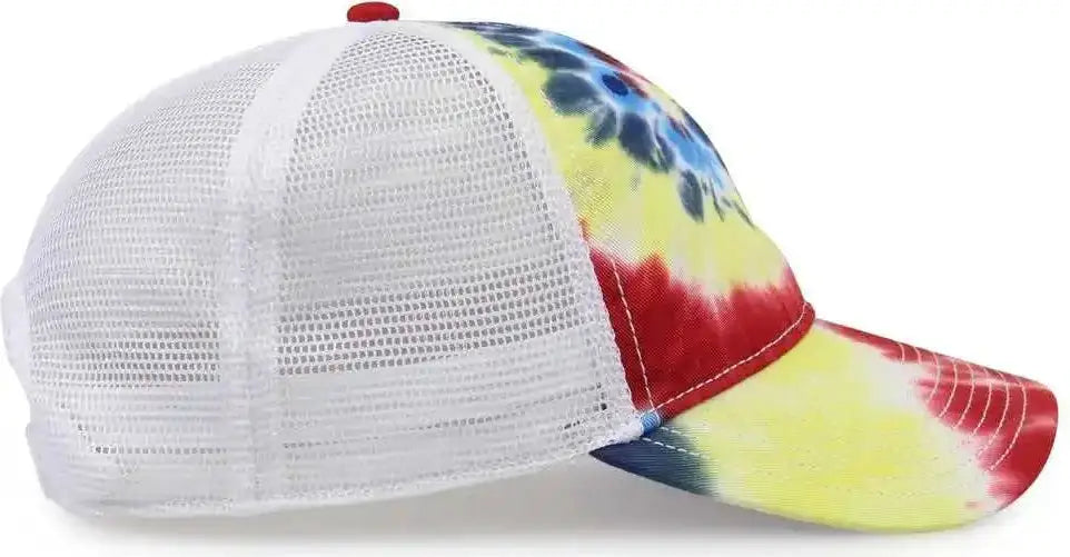 The Game Gb470 Lido Tie-dyed Trucker Cap - Rainbow