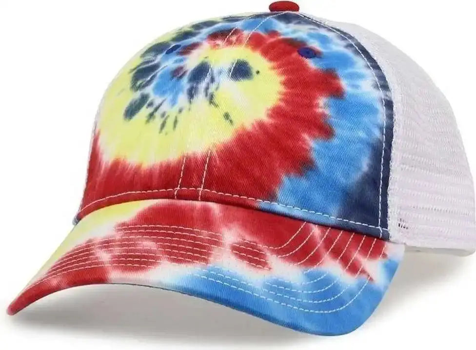 The Game Gb470 Lido Tie-dyed Trucker Cap - Rainbow