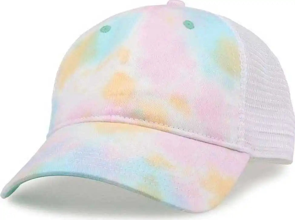 The Game Gb470 Lido Tie Dyed Trucker Cap Sorbet Multi Colored / 6 5/8’’ 7