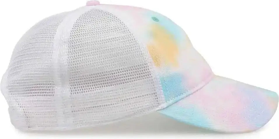 The Game Gb470 Lido Tie-dyed Trucker Cap - Sorbet