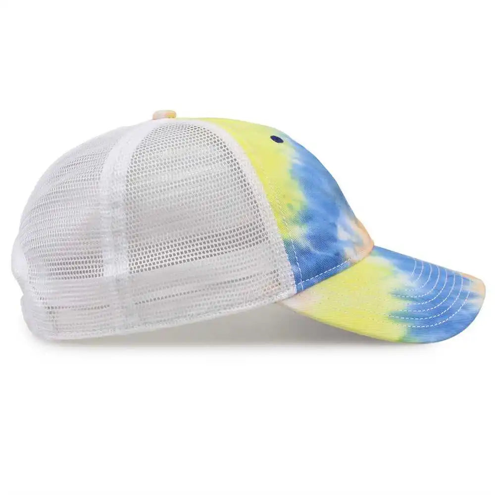 The Game Gb470 Lido Tie Dyed Trucker Cap Sunrise Multi Colored / 6 5/8’’ 7