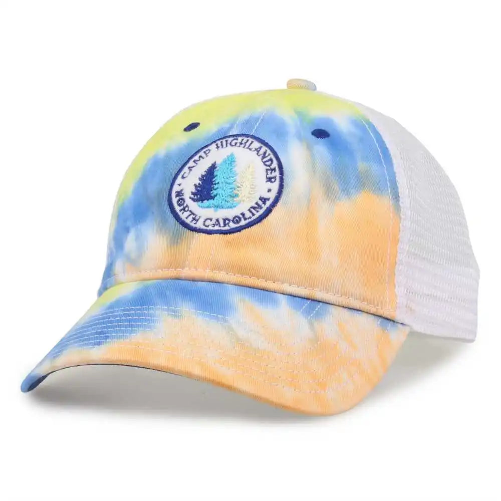 The Game Gb470 Lido Tie Dyed Trucker Cap Sunrise Multi Colored / 6 5/8’’ 7
