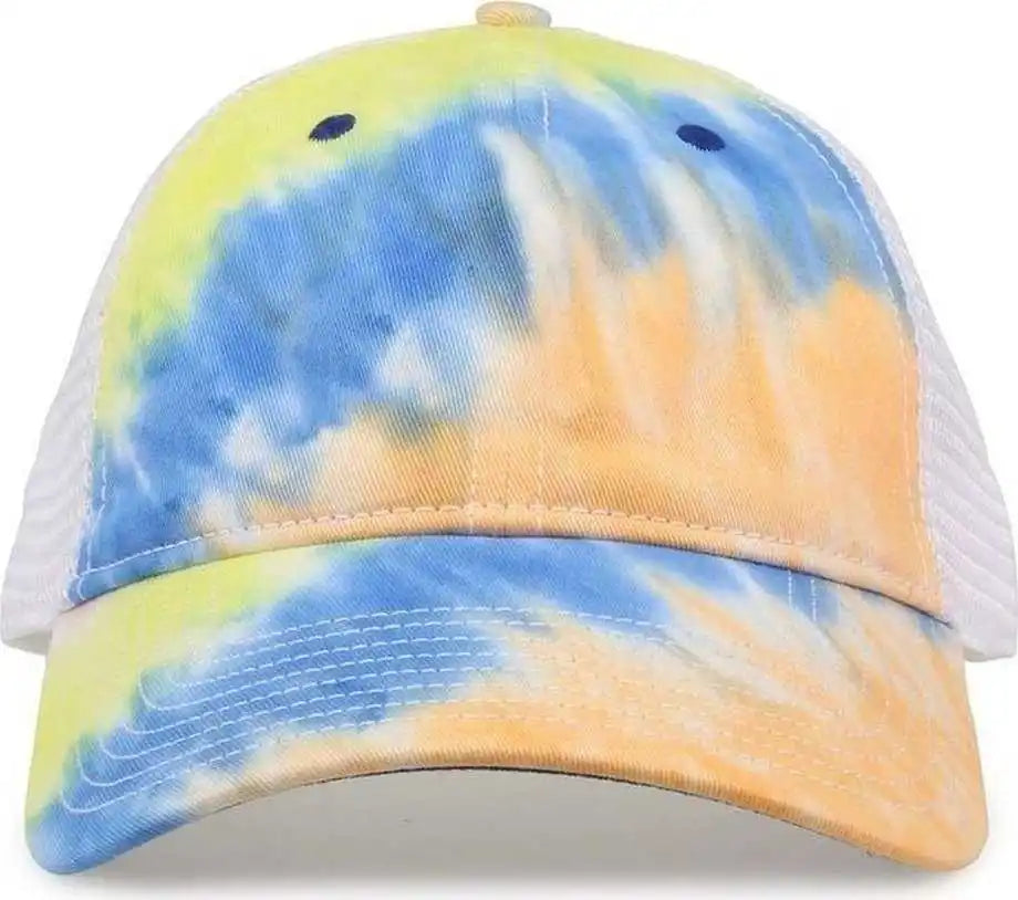 The Game Gb470 Lido Tie Dyed Trucker Cap Sunrise Multi Colored / 6 5/8’’ 7