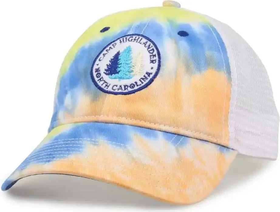 The Game Gb470 Lido Tie-dyed Trucker Cap - Sunrise
