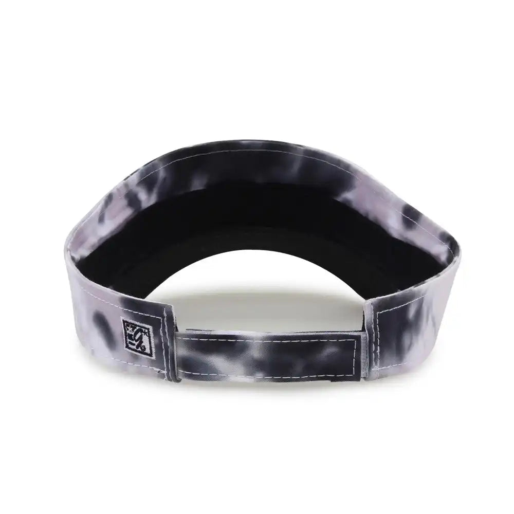 The Game Gb471 Relaxed Tie Dye and Trucker Mesh Visor Gray Scarlet Red / one Size Fits Most