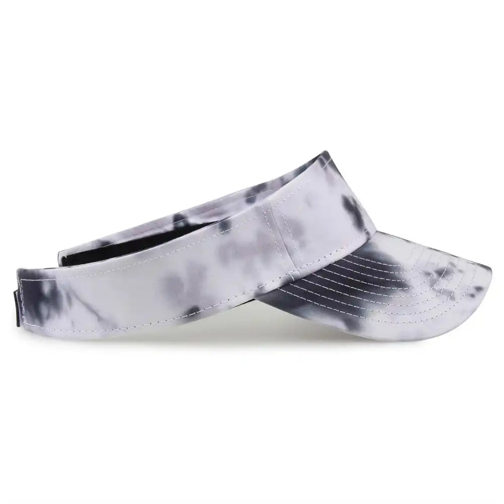 The Game Gb471 Relaxed Tie Dye and Trucker Mesh Visor Gray Scarlet Red / one Size Fits Most