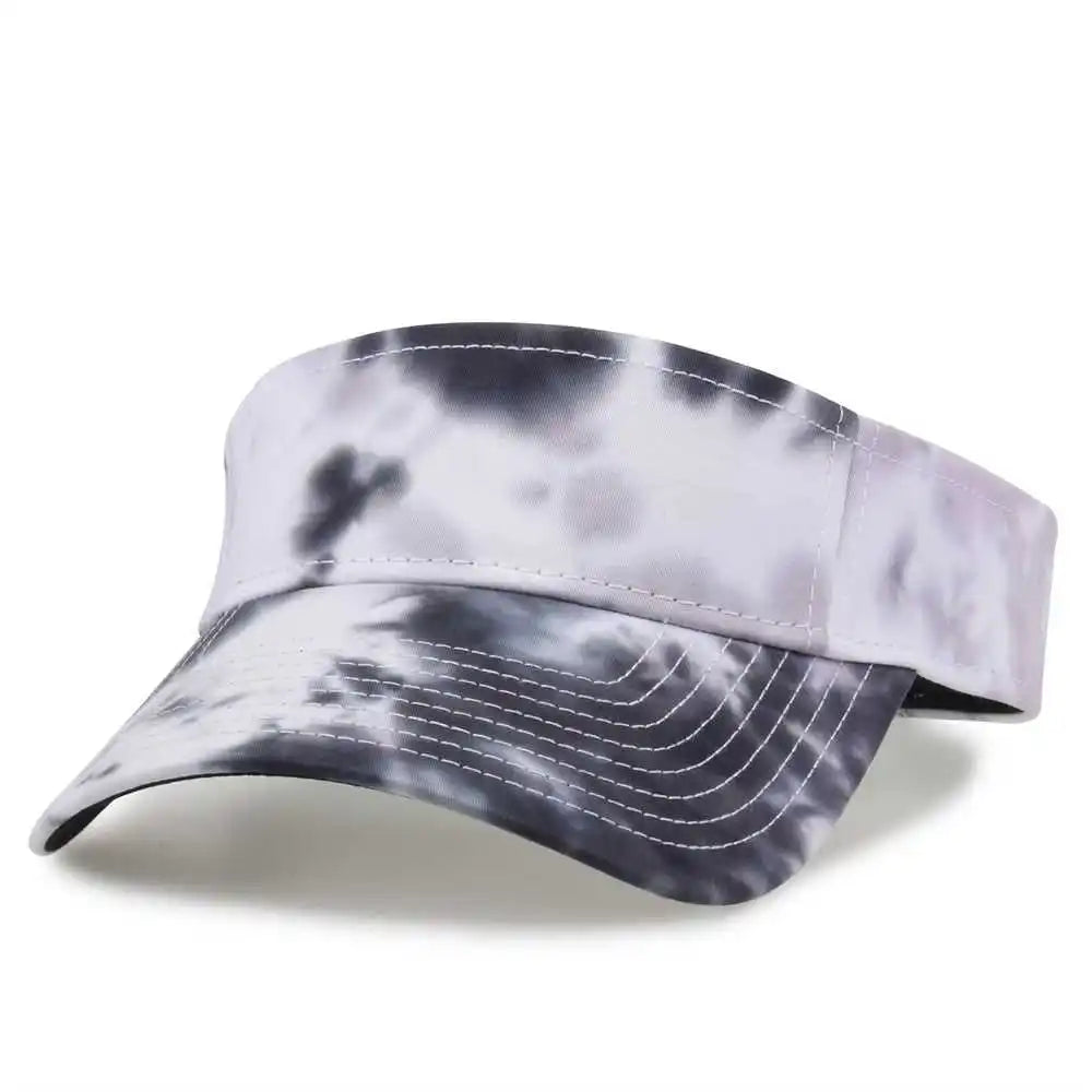 The Game Gb471 Relaxed Tie Dye and Trucker Mesh Visor Gray Scarlet Red / one Size Fits Most