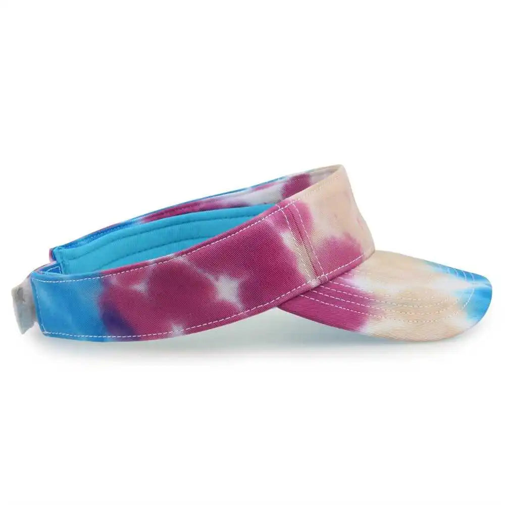 The Game Gb471 Relaxed Tie Dye and Trucker Mesh Visor Pastel Multi Colored / one Size Fits Most