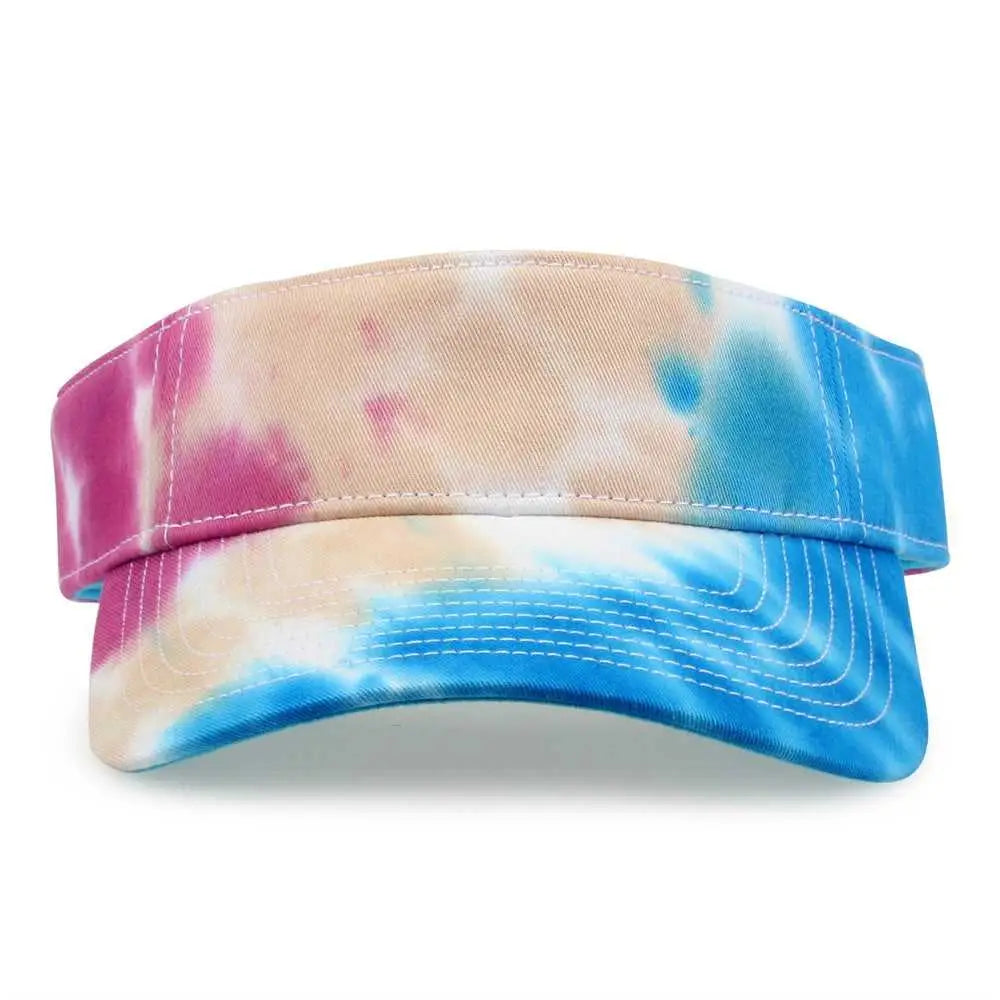 The Game Gb471 Relaxed Tie Dye and Trucker Mesh Visor - Pastel