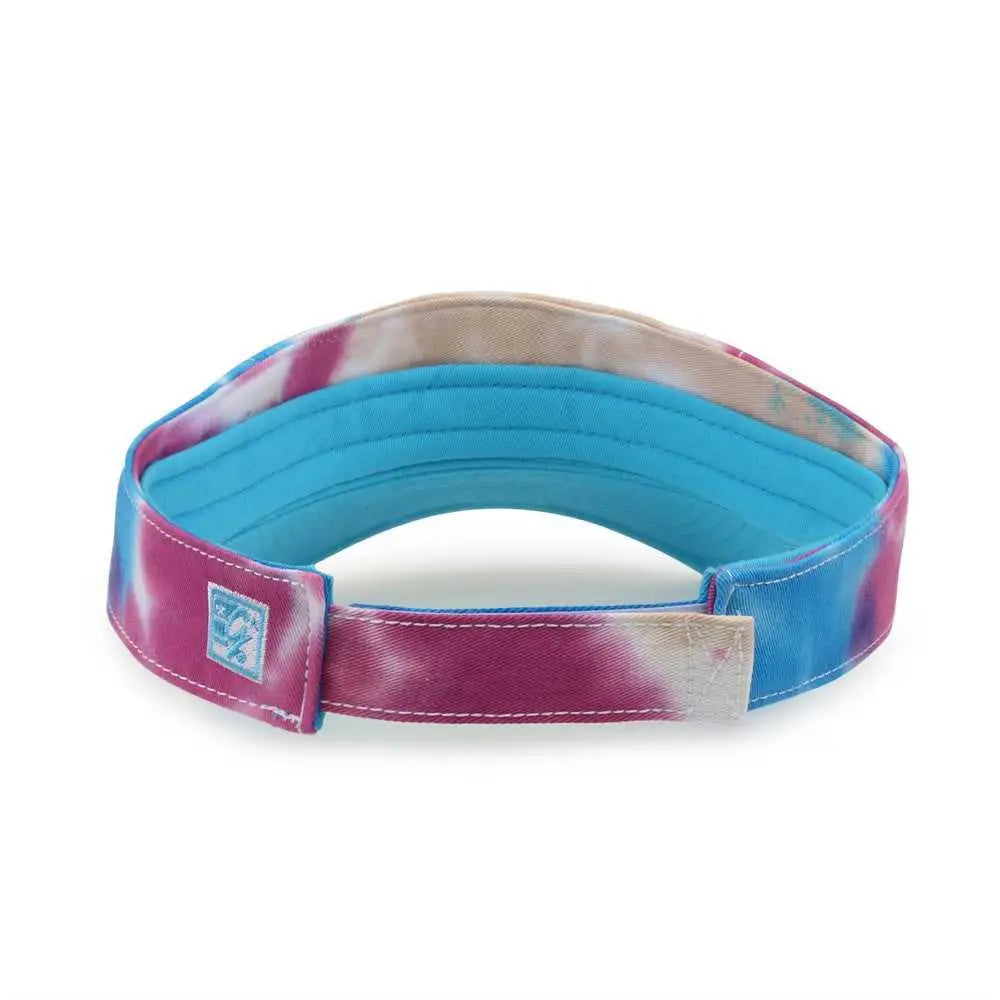 The Game Gb471 Relaxed Tie Dye and Trucker Mesh Visor - Pastel - Multi-colored / one Size Fits Most