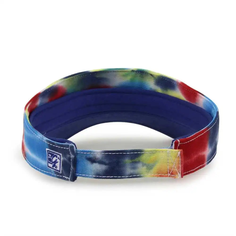 The Game Gb471 Relaxed Tie Dye and Trucker Mesh Visor Rainbow Multi Colored / one Size Fits Most