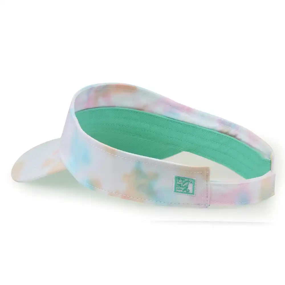 The Game Gb471 Relaxed Tie Dye and Trucker Mesh Visor Sorbet Multi Colored / one Size Fits Most
