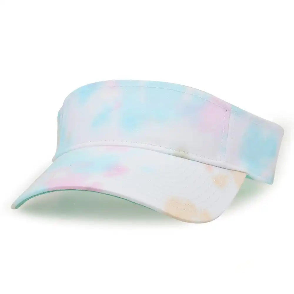 The Game Gb471 Relaxed Tie Dye and Trucker Mesh Visor Sorbet Multi Colored / one Size Fits Most