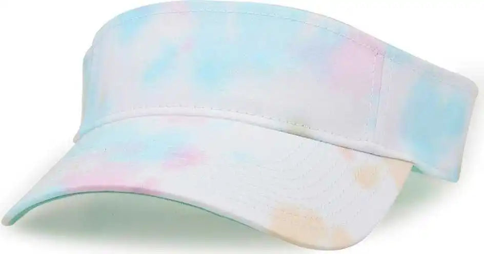 The Game Gb471 Relaxed Tie Dye and Trucker Mesh Visor Sorbet Multi Colored / one Size Fits Most