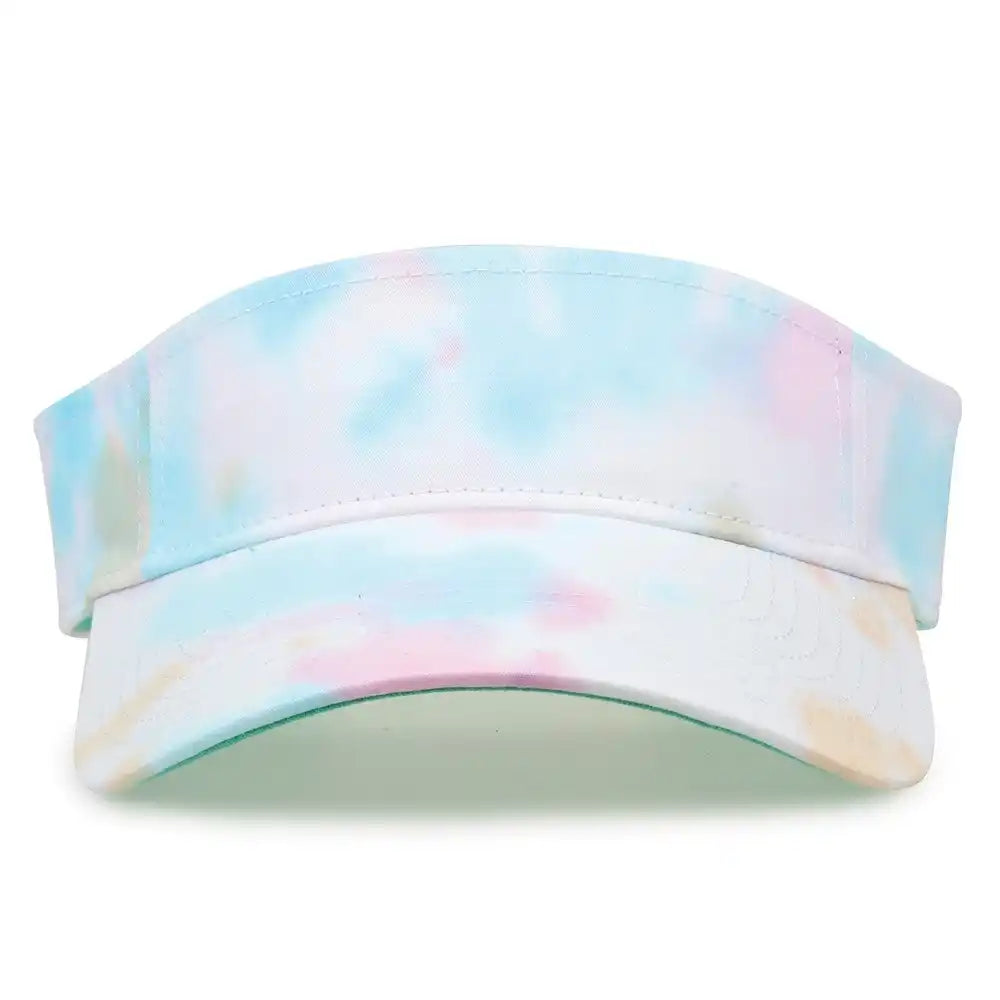 The Game Gb471 Relaxed Tie Dye and Trucker Mesh Visor Sorbet Multi Colored / one Size Fits Most