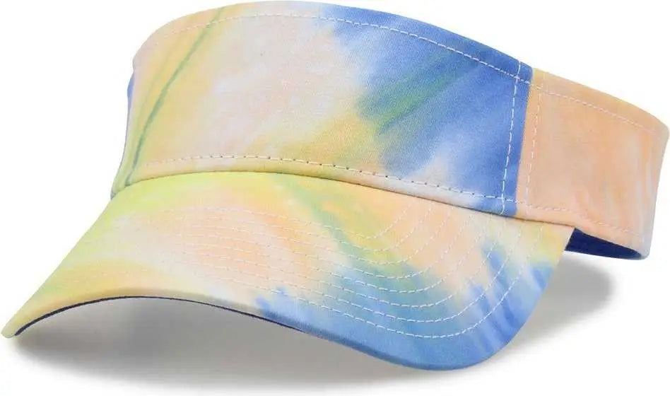 The Game Gb471 Relaxed Tie Dye and Trucker Mesh Visor - Sunrise