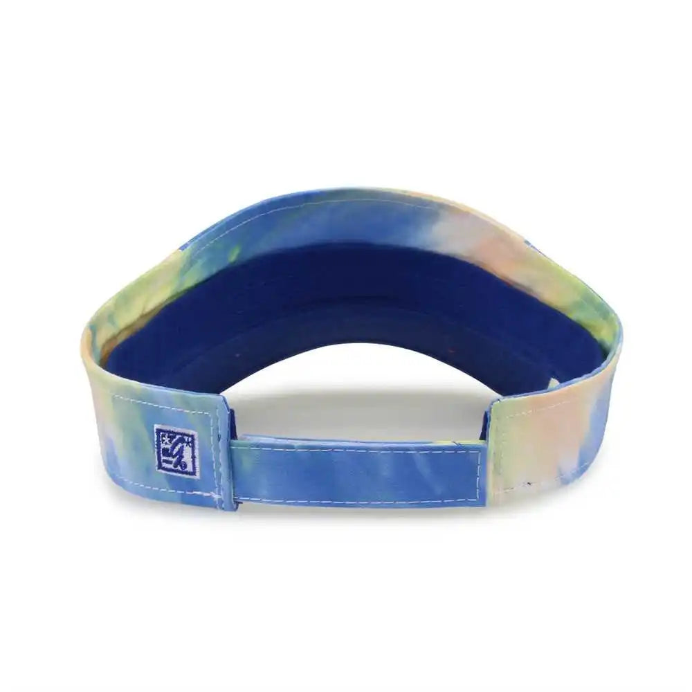 The Game Gb471 Relaxed Tie Dye and Trucker Mesh Visor Sunrise Yellow / one Size Fits Most