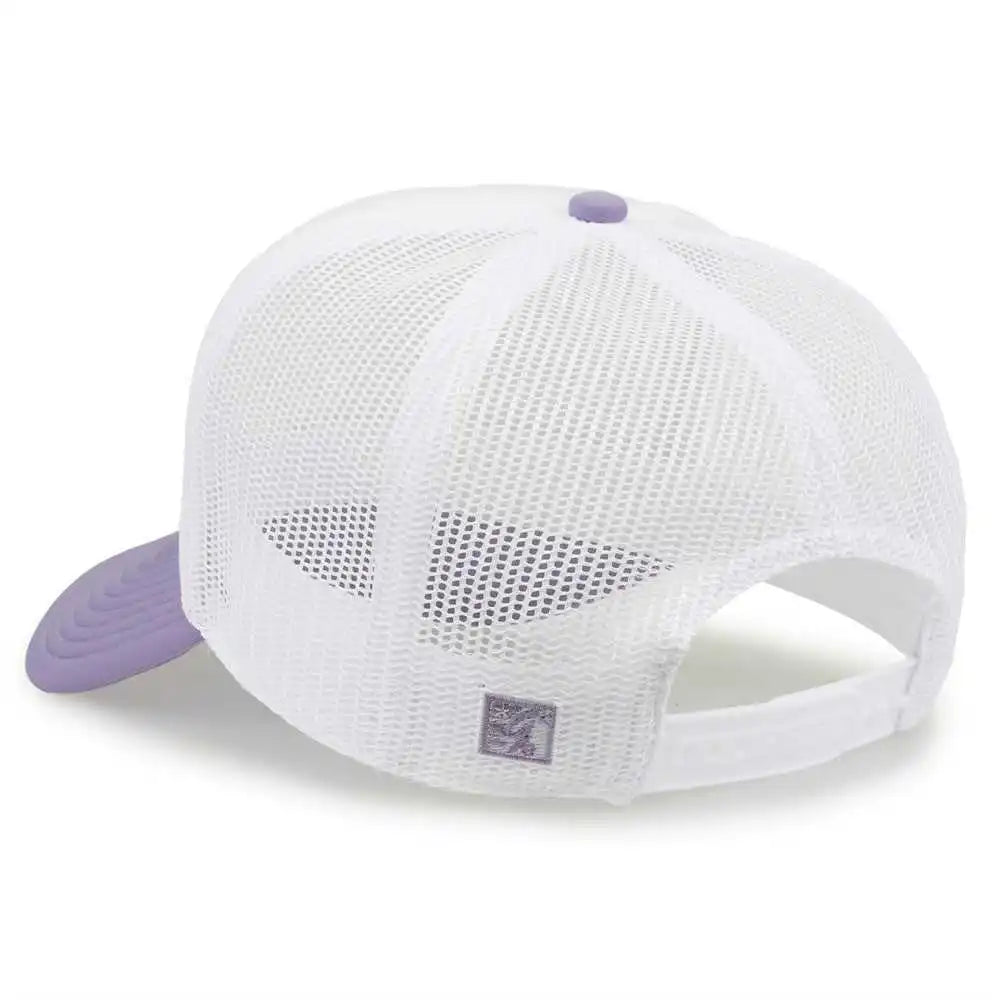 The Game Gb473 Foam Front Trucker Cap Lavender Purple / one Size Fits Most