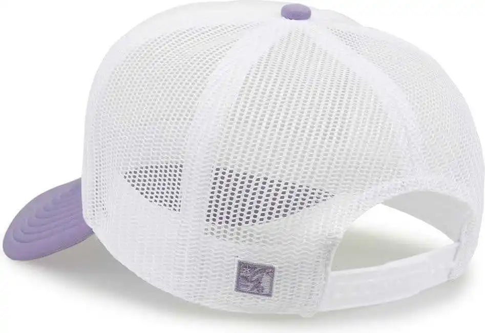 The Game Gb473 Foam Front Trucker Cap Lavender Purple / one Size Fits Most
