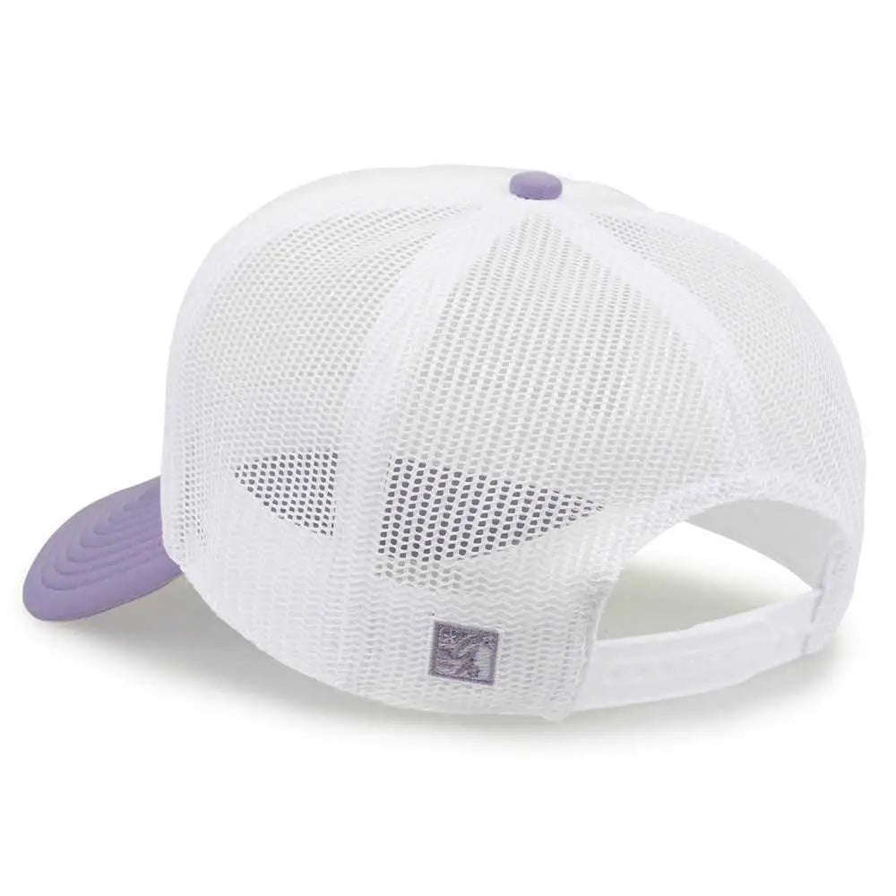 The Game Gb473 Foam Front Trucker Cap - Lavender - Purple / one Size Fits Most