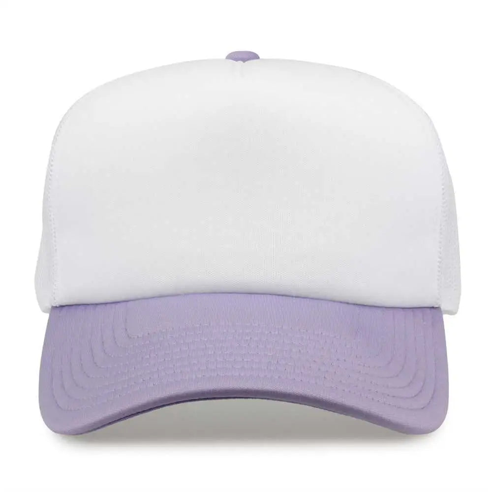 The Game Gb473 Foam Front Trucker Cap - Lavender - Purple / one Size Fits Most