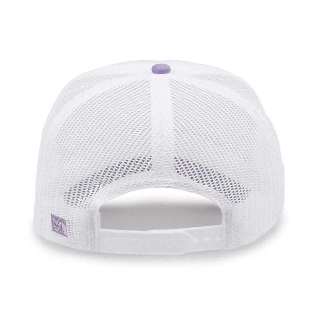 The Game Gb473 Foam Front Trucker Cap - Lavender - Purple / one Size Fits Most