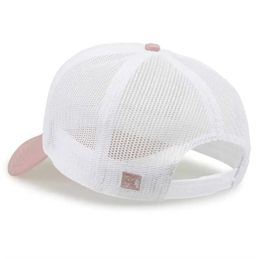 The Game Gb473 Foam Front Trucker Cap White Cameo Pink / one Size Fits Most