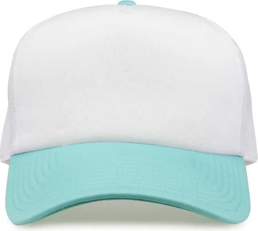 The Game Gb473 Foam Front Trucker Cap - White Gumdrop