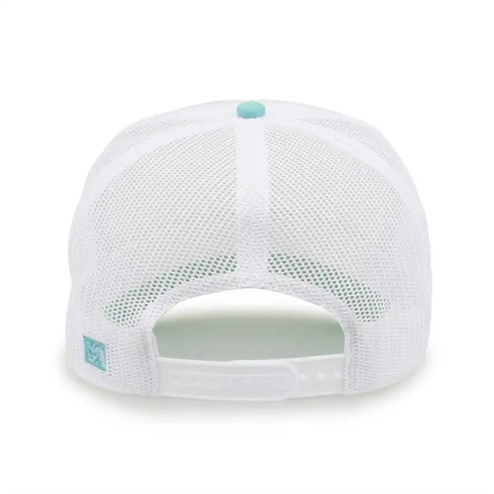 The Game Gb473 Foam Front Trucker Cap White Gumdrop Mint / one Size Fits Most