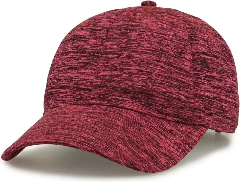 The Game Gb477 Peppered Heather Cap - Hot Pink - one Size Fits Most