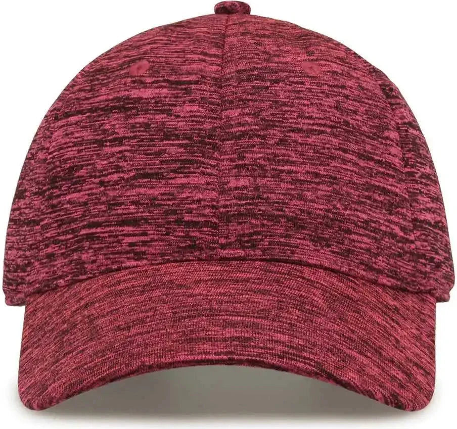 The Game Gb477 Peppered Heather Cap - Hot Pink - one Size Fits Most