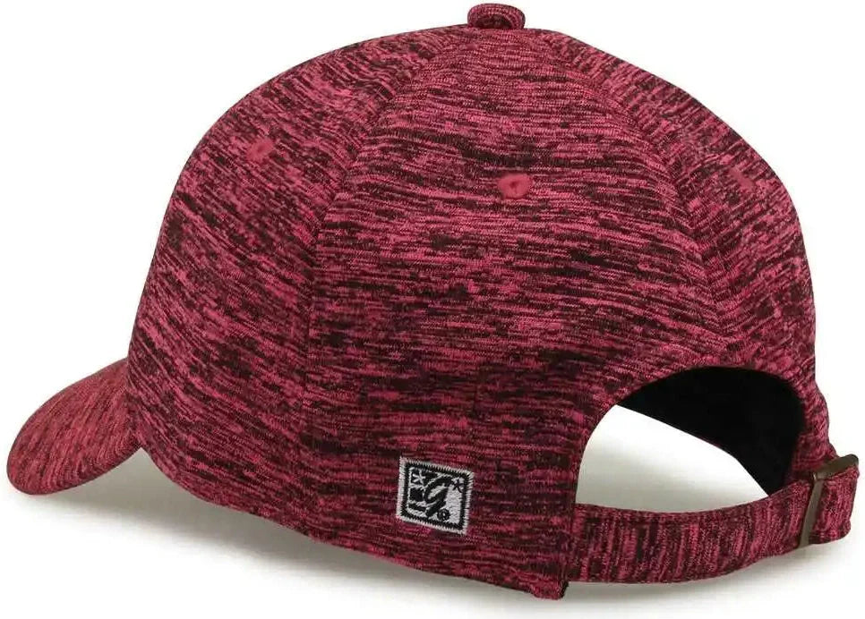 The Game Gb477 Peppered Heather Cap - Hot Pink - one Size Fits Most
